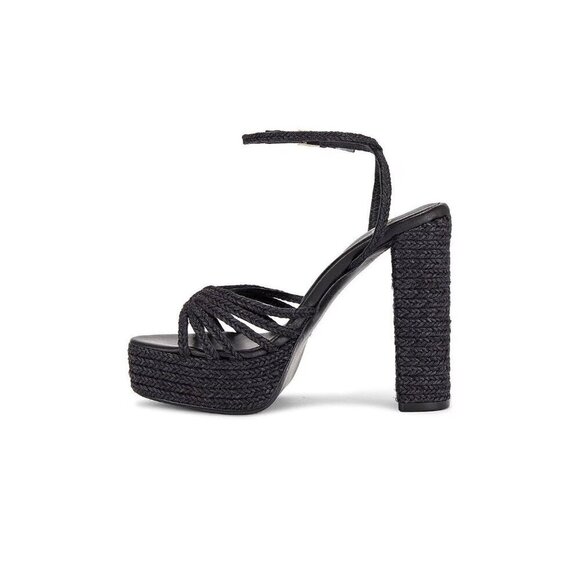LPA Clarissa Jute Platforms in Black 6 With Box Womens High Heels - Picture 4 of 10
